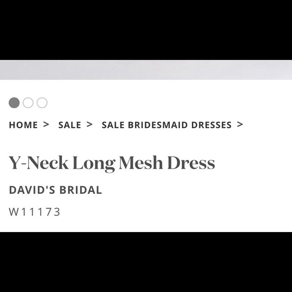 David’s Bridal Y-Neck Long Mesh Bridesmaid Dress in Wine Sz 2 - Picture 6 of 6